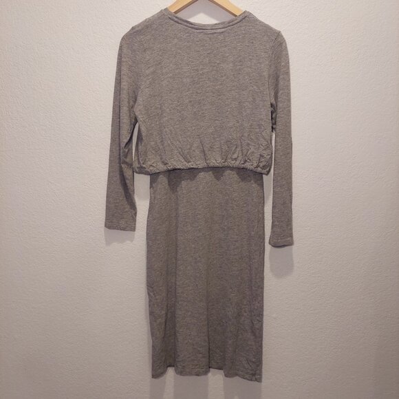 H&M Maternity Nursing Dress Grey Size S - Picture 5 of 8